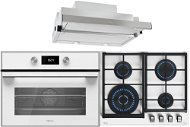 TEKA HLC 844 C White + TEKA GZC 64321 U-White + TEKA CNL 6610 SS - Oven, Cooktop & Kitchen Hood Set