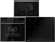 TEKA ML 822 BIS R BK + TEKA HLB 860 Black + TEKA IBC 64010 Black - Oven, Cooktop and Microwave Set