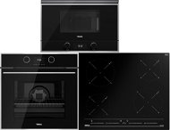 TEKA ML 822 BIS BK + TEKA HLB 860 Black + TEKA IBC 64010 Black - Oven, Cooktop and Microwave Set