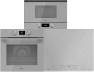 TEKA ML 8220 BIS L U-Steam Grey + TEKA HLB 8600 U-Steam Grey + TEKA IZC 64630 U-Steam Grey - Oven, Cooktop and Microwave Set