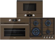 TEKA ML 8220 BIS L U-Brick Brown + TEKA HLC 8400 U-Brick Brown + TEKA GZC 64320 U-Brick Brown - Oven, Cooktop and Microwave Set