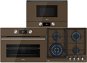 TEKA ML 8220 BIS L U-Brick Brown + TEKA HLC 8400 U-Brick Brown + TEKA GZC 64320 U-Brick Brown - Oven, Cooktop and Microwave Set
