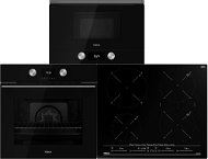 TEKA ML 8220 BIS L U-Black + TEKA HLB 8600 U-Black + TEKA IZC 64630 U-Black - Oven, Cooktop and Microwave Set