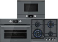 TEKA ML 8220 BIS L U-Stone Grey + TEKA HLC 8400 U-Stone Grey + TEKA GZC 64320 U-Stone Grey - Oven, Cooktop and Microwave Set