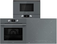 TEKA ML 8220 BIS L U-Stone Grey + TEKA HLB 8600 U-Stone Grey + TEKA IZC 64630 U-Stone Grey - Oven, Cooktop and Microwave Set