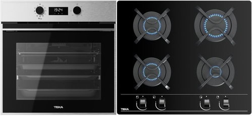 TEKA HSB 646 X AIR FRY + TEKA GBC 64000 BK - Oven & Cooktop Set - Main image