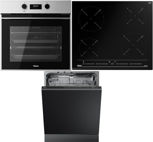 TEKA HSB 646 X AIR FRY + TEKA IZC 64010 BK + TEKA DFI 46900 - Built-in Dishwasher - Main image