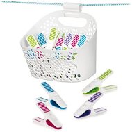 TESCOMA Clothes pegs in basket CLEAN KIT, 20 pcs - Clothes Pegs