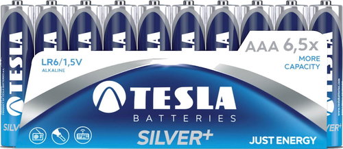 Tesla Batteries AAA Silver + 10pcs - Disposable Battery - Main image