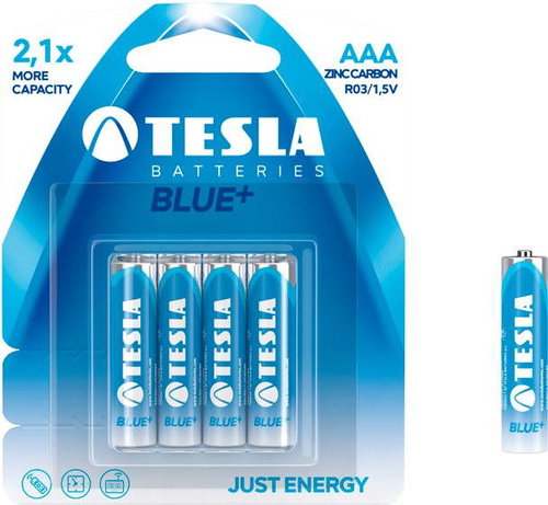 Tesla Batteries AAA Blue + 4pcs - Disposable Battery - Main image