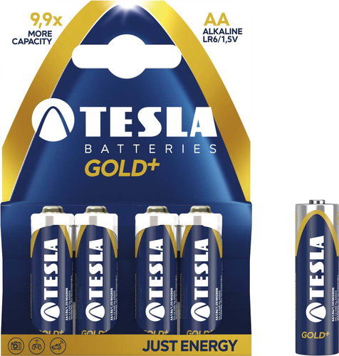 Tesla akkumulátorok AA Gold + 4db - Eldobható elem - Fő fotó