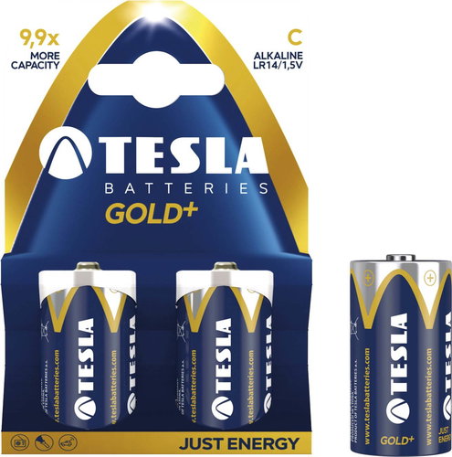 Tesla Batteries C Gold+ 2ks - Einwegbatterie - Hauptbild