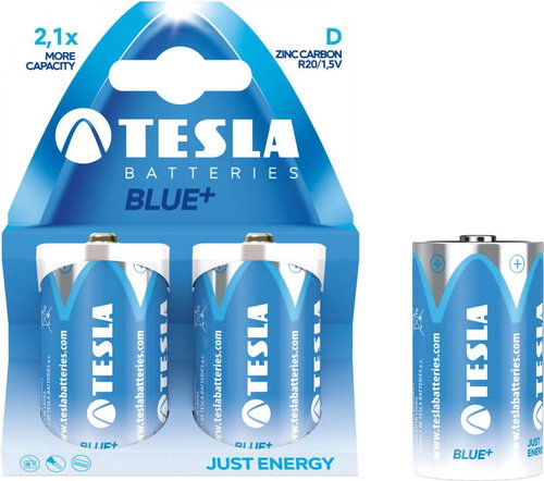 Tesla Batteries D Blue + 2pcs - Disposable Battery - Main image