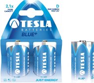 Batérie Tesla D Modrá + 2ks - Jednorazová batéria