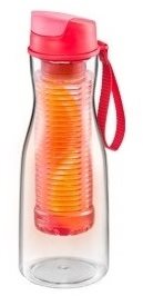 TESCOMA Getränkeflasche mit Sieb PURITY 0.7 l, Rot - Trinkflasche - Hauptbild