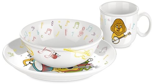 TESCOMA Dining set BAMBINI, musicians, 3pcs - Children's Dining Set - Main image