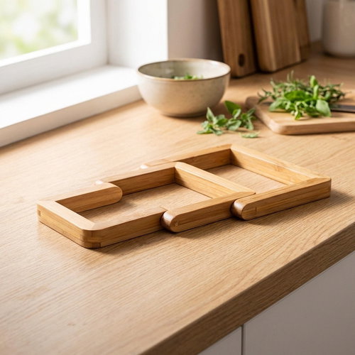 TESCOMA Folding Mat ONLINE, Wooden - Pot Holder - Main image