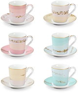 TESCOMA Espresso Cup & Saucer Set myCOFFEE, 6pcs, Romance - Set of Cups