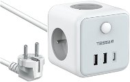 TESSAN Power Strip, 2x A+C (15W), 3x zásuvka, biela, 2m - Predlžovací kábel
