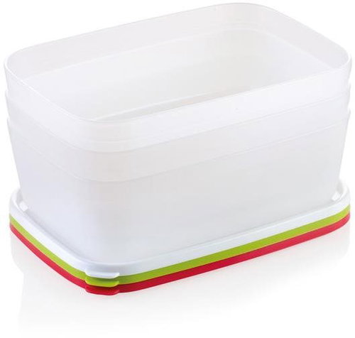 TESCOMA Healthy freezer containers PURITY 1.5 l, 3 pcs - Food Container Set - Main image