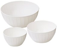 TESCOMA DELÍCIA Plastic Bowls, Set of 3, White - Bowl Set
