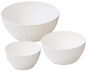 Bowl Set TESCOMA DELÍCIA Plastic Bowls, Set of 3, White - Sada misek