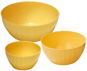 TESCOMA DELÍCIA Plastic Bowls, Set of 3, Yellow - Bowl Set