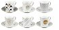 TESCOMA myCOFFEE ESPRESSO CUP WITH SAUCER, HAPPY, 6 pcs - Set of Cups