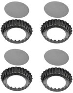 TESCOMA Mold with corrugated rim and removable bottom DELICIA 10 cm, 4 pcs - Baking Mould