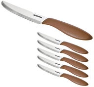 Tescoma Presto jídelní nůž 12 cm, 6 ks, hnědý - Sada příborů