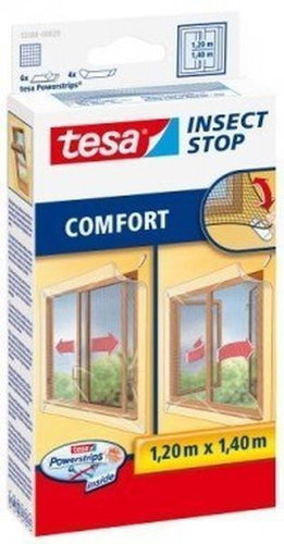 TESA Comfort Net for sliding windows 1,2 m × 1,4 m, white - Insect Screen - Main image