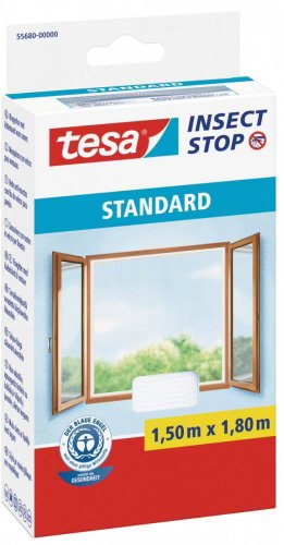 TESA Standard Síť na okno, 1,5 m × 1,8 m, bílá - Síť proti hmyzu - Hlavní obrázek