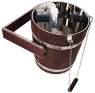 TESLI Polévací ochlazovací vědro do sauny 20 l, z termo lípy s nerezovou vložkou - Sauna Bucket