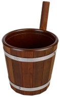 TESLI Dřevěný džber / vědro do sauny 5 l s plastovou vložkou, termo lípa - Sauna Bucket