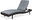 CHICO garden deckchair, black