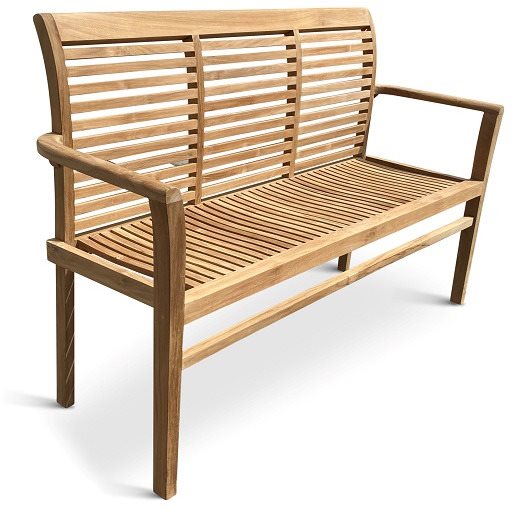 TEXIM rakásolható kerti pad STUCKING/NEW, teak 150cm