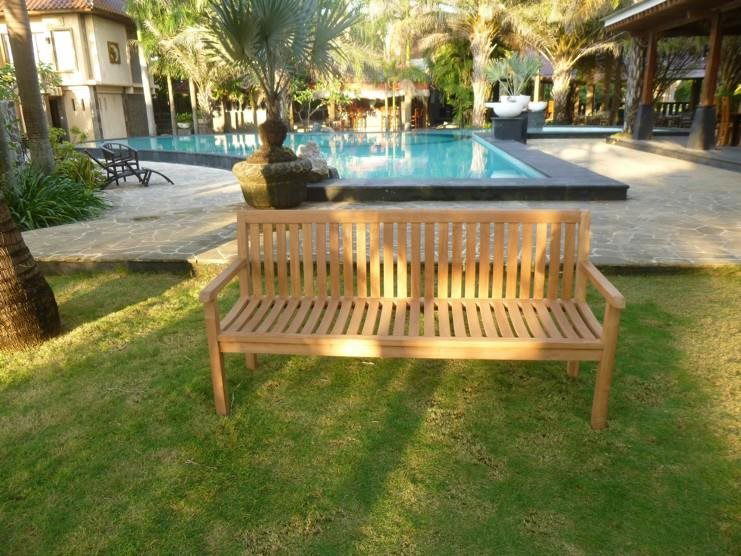 Kingsbury teak online garden bench