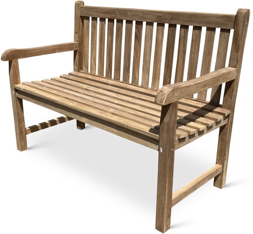 TEXIM Garden bench ROMA, teak 120 cm - Garden Bench - Main image