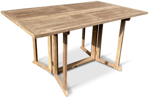 TEXIM Stůl zahradní skládací BUTTERFLY/BEVERLY, teak 150cm - Garden Table - Main image