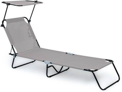 MAKDEBURG deckchair, grey - Garden Lounger - Main image