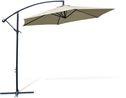 Umbrella HOOK, diameter 3m, beige - Sun Umbrella - Main image