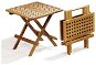 TEXIM Stôl záhradný, skladací PIKNIK, teak - Záhradný stôl
