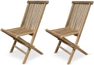 Zahradní židle Židle zahradní, skládací CLASIC, teak - 2ks v balení - Zahradní židle