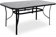 NOELA Garden table KLAUDIE square, black top 150 cm - Garden Table