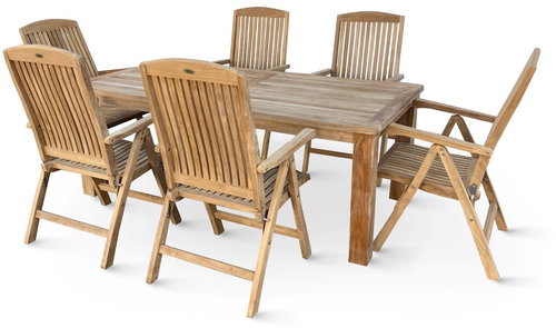 NOELA Kerti bútor szett teak GARDEN III. 1+6 - Kerti bútor - Fő fotó