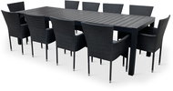 NOELA Rattan garden furniture set GRANDE PASTO XXL/BALI 1 table + 10 chairs - Garden Furniture