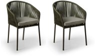 Kerti szék TEXIM Židle zahradní, zelená TRAPANI - 2ks v balení - Zahradní židle