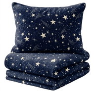 Textilomanie Mikroplyšové povlečení Starlight tmavě modré 140 × 220 cm - Bed Linen
