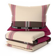 TEXTILOMANIA Cotton bed linen Daniela, burgundy - Bed Linen