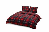 TEXTILOMANIA Linen made of microfiber Albury, red - Bed Linen